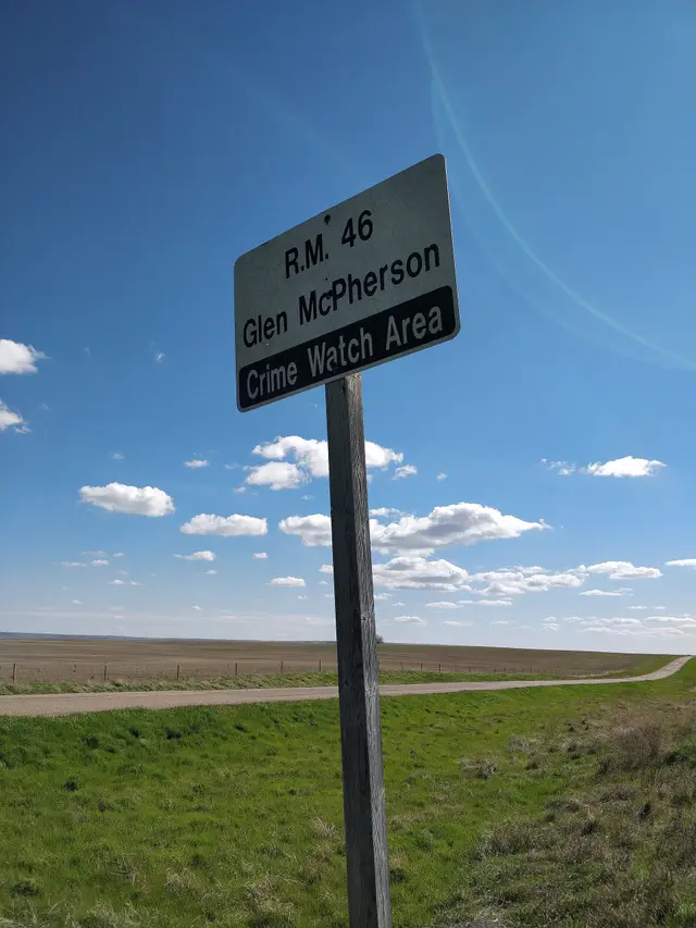 RM of Glen McPherson boundary sign